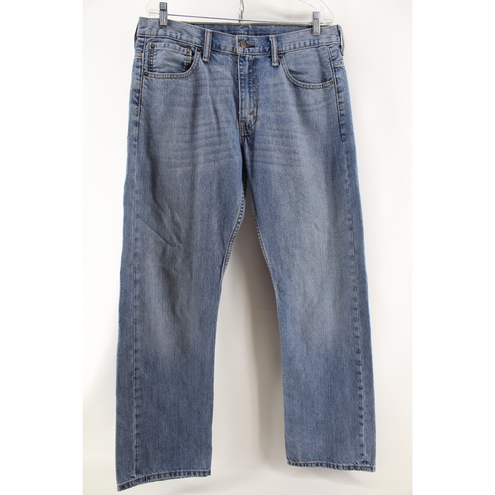 Levi's 569 Loose Fit Straight Mens 36x32 (33x32‎ Tag) Blue Denim Jeans